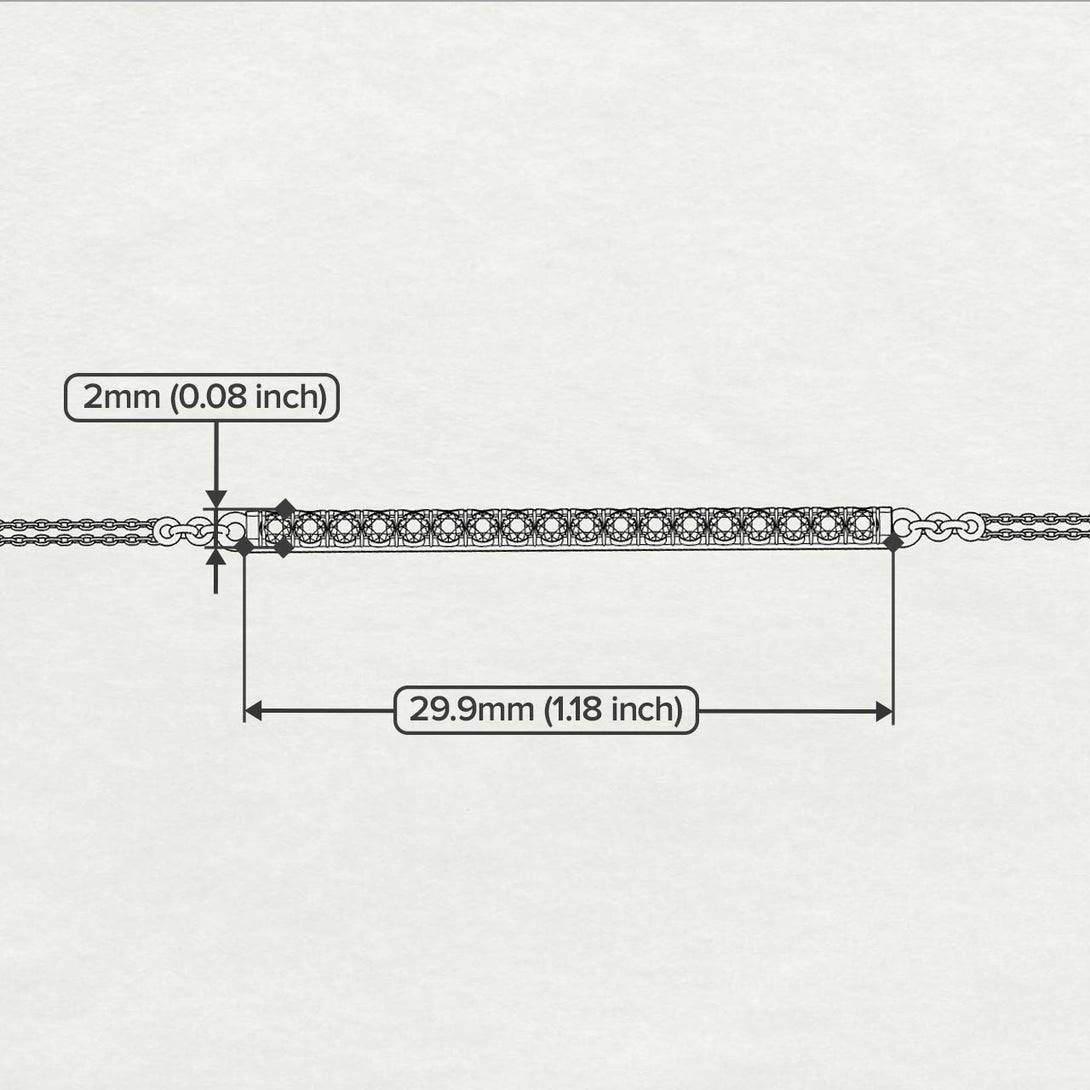 Long Line Diamond Necklace - Giselle No. 3