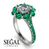 Glamorous Diamond Halo Engagement Ring - Amaya No. 18 image 2