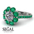 Glamorous Diamond Halo Engagement Ring - Amaya No. 18