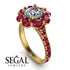 Glamorous Diamond Halo Engagement Ring - Amaya No. 46
