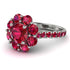 Glamorous Ruby Halo Engagement Ring - Amaya No. 57 image 1