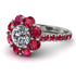 Glamorous Diamond Halo Engagement Ring - Amaya No. 48