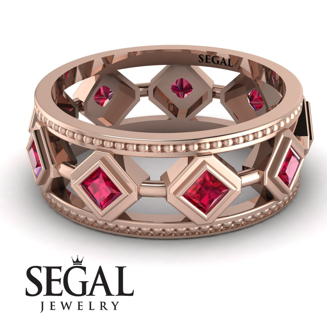 Glamorous Ruby Wedding Ring - Lucas No. 11