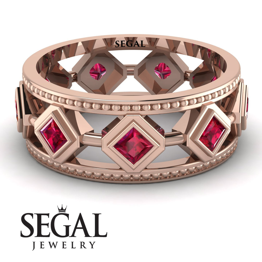 Glamorous Ruby Wedding Ring - Lucas No. 11