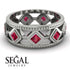 Glamorous Ruby Wedding Ring - Lucas No. 12 image 2