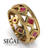 Glamorous Ruby Wedding Ring - Lucas No. 10