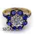 Glamorous Diamond Halo Engagement Ring - Amaya No. 61