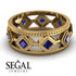 Glamorous Sapphire Wedding Ring - Lucas No. 13