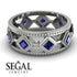 Glamorous Sapphire Wedding Ring - Lucas No. 15 image 6