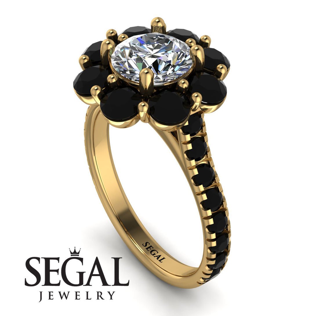 Glamorous Diamond Halo Engagement Ring - Amaya No. 31