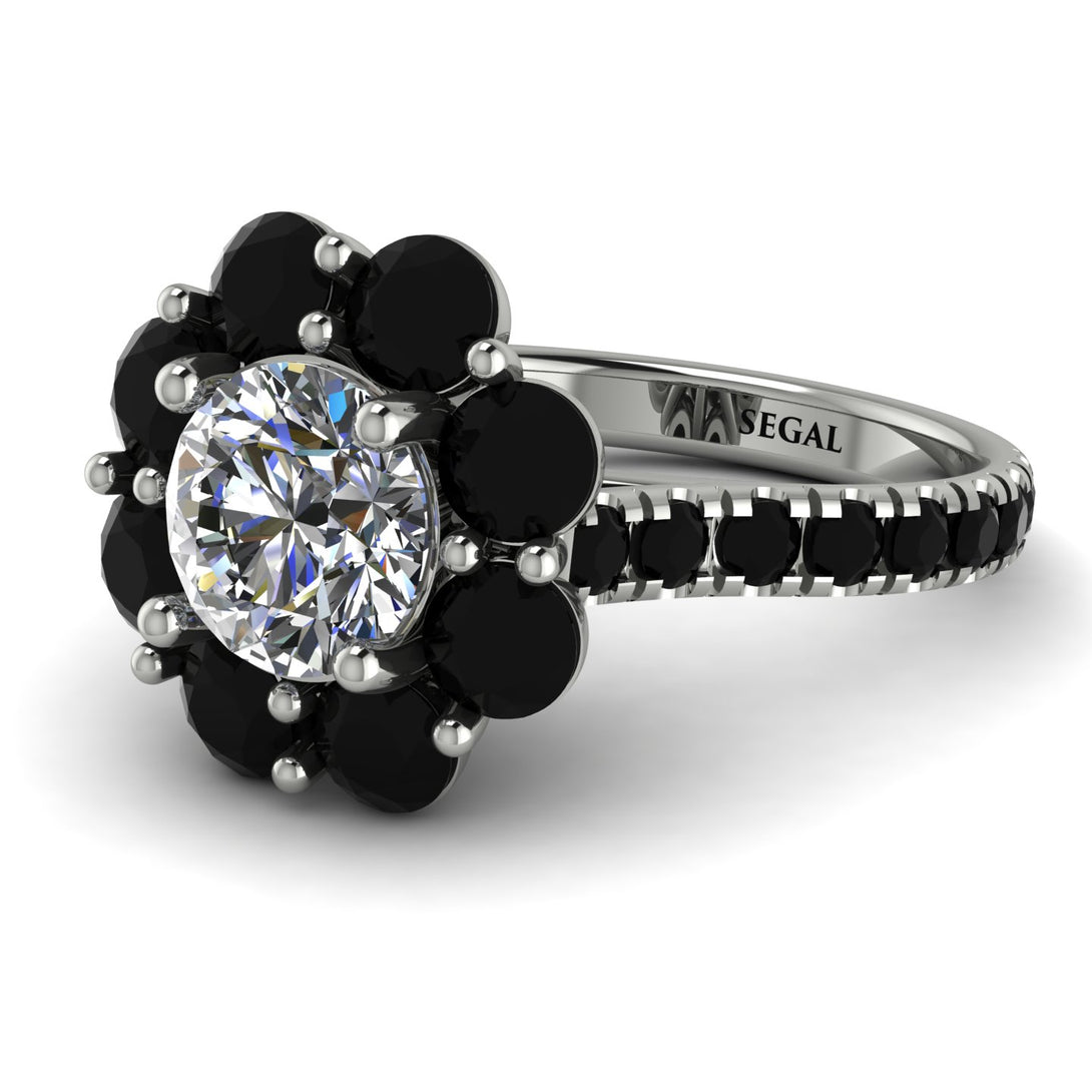Glamorous Diamond Halo Engagement Ring - Amaya No. 33