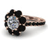 Glamorous Diamond Halo Engagement Ring - Amaya No. 32