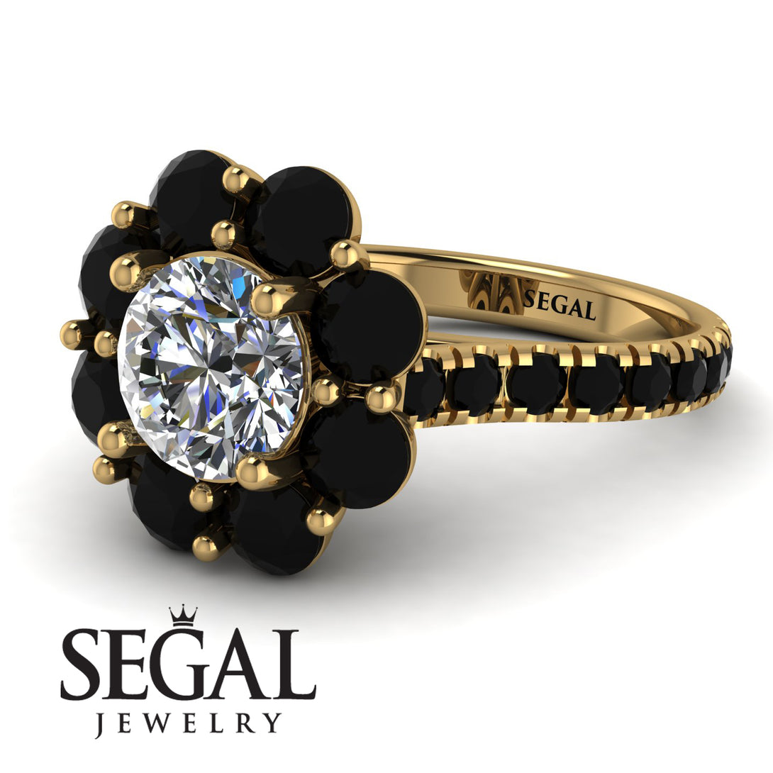 Glamorous Diamond Halo Engagement Ring - Amaya No. 31