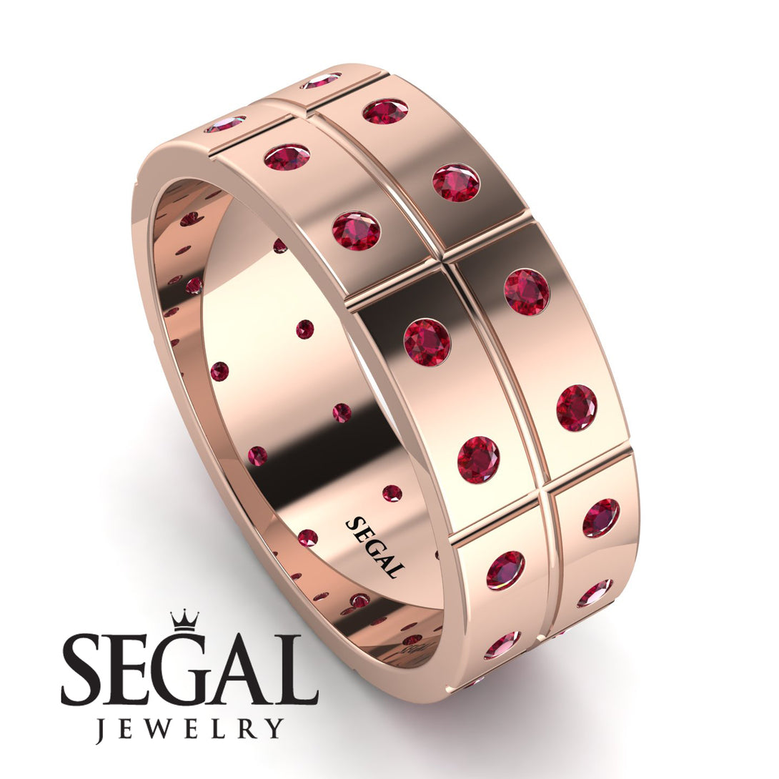 Glamorous Eternity Ruby Wedding Band - Carter No. 11