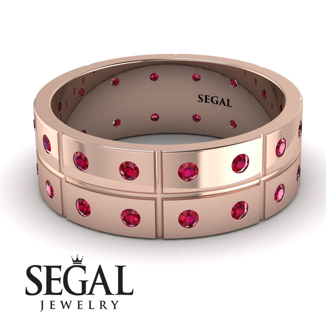 Glamorous Eternity Ruby Wedding Band - Carter No. 11