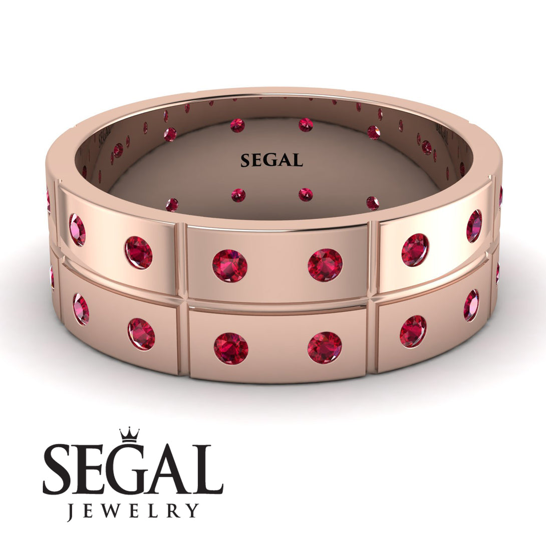 Glamorous Eternity Ruby Wedding Band - Carter No. 11