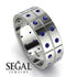 Glamorous Eternity Sapphire Wedding Band - Carter No. 15