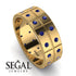 Glamorous Eternity Sapphire Wedding Band - Carter No. 13 image 6