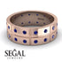 Glamorous Eternity Sapphire Wedding Band - Carter No. 14