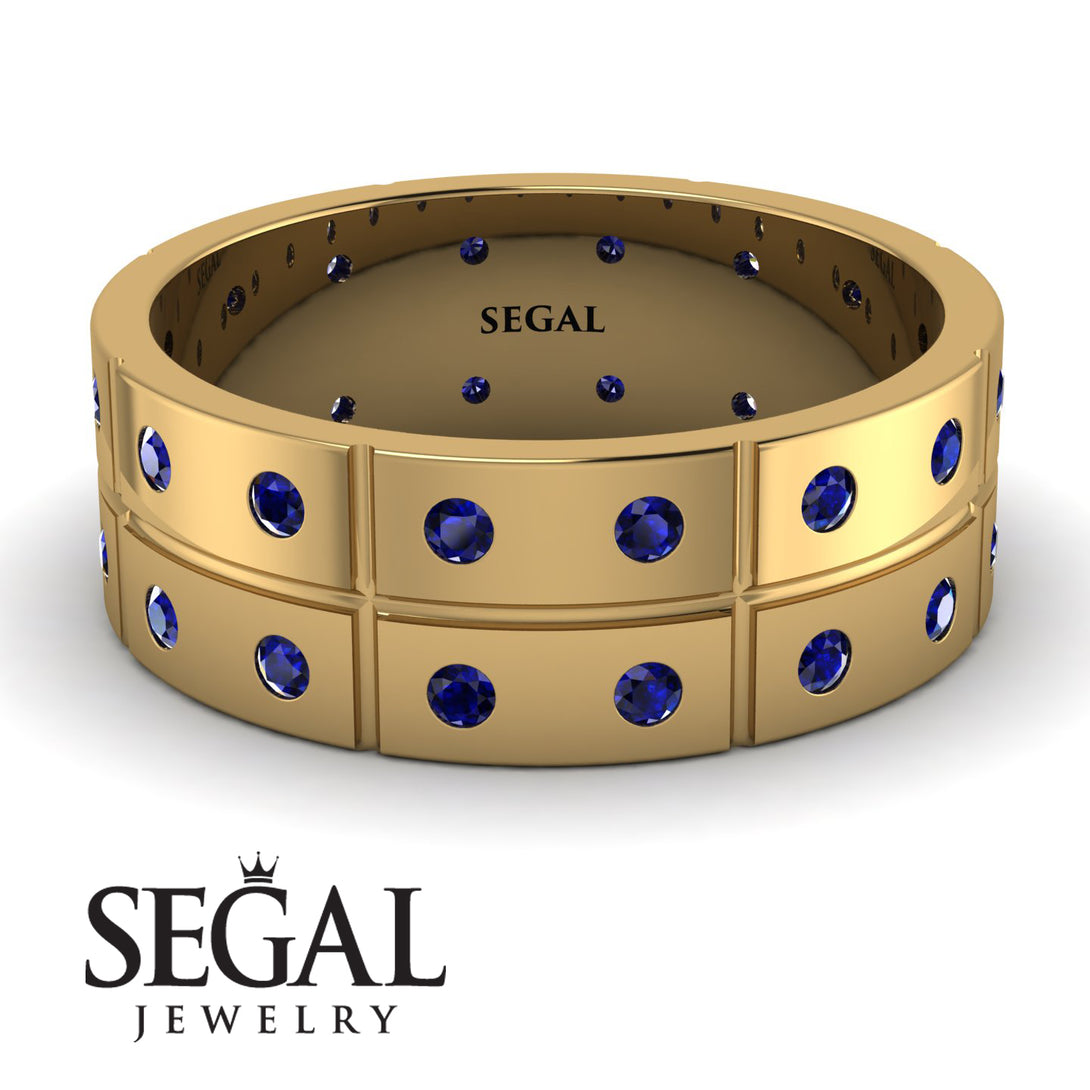 Glamorous Eternity Sapphire Wedding Band - Carter No. 13
