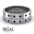 Glamorous Eternity Sapphire Wedding Band - Carter No. 15 image 3