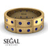 Glamorous Eternity Sapphire Wedding Band - Carter No. 13