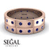 Glamorous Eternity Sapphire Wedding Band - Carter No. 14