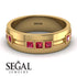 Glamorous Princess Ruby Wedding Ring - Samuel No. 7 image 2