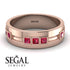Glamorous Princess Ruby Wedding Ring - Samuel No. 8