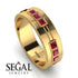Glamorous Princess Ruby Wedding Ring - Samuel No. 7 image 3