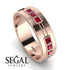 Glamorous Princess Ruby Wedding Ring - Samuel No. 8