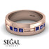 Glamorous Princess Sapphire Wedding Ring - Samuel No. 14