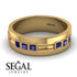 Glamorous Princess Sapphire Wedding Ring - Samuel No. 13