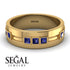Glamorous Princess Sapphire Wedding Ring - Samuel No. 13