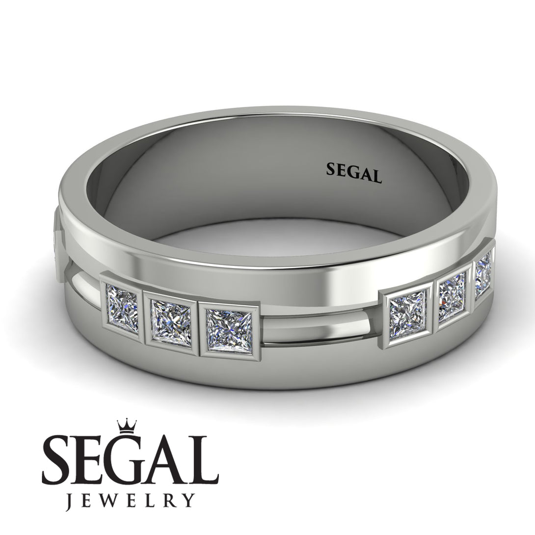 Glamorous Princess Diamond Wedding Ring - Samuel No. 3
