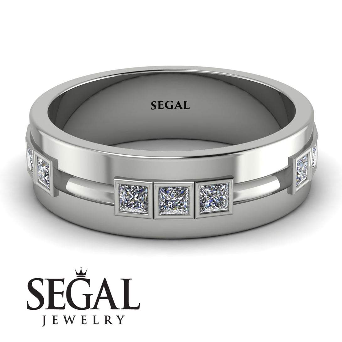 Glamorous Princess Diamond Wedding Ring - Samuel No. 3