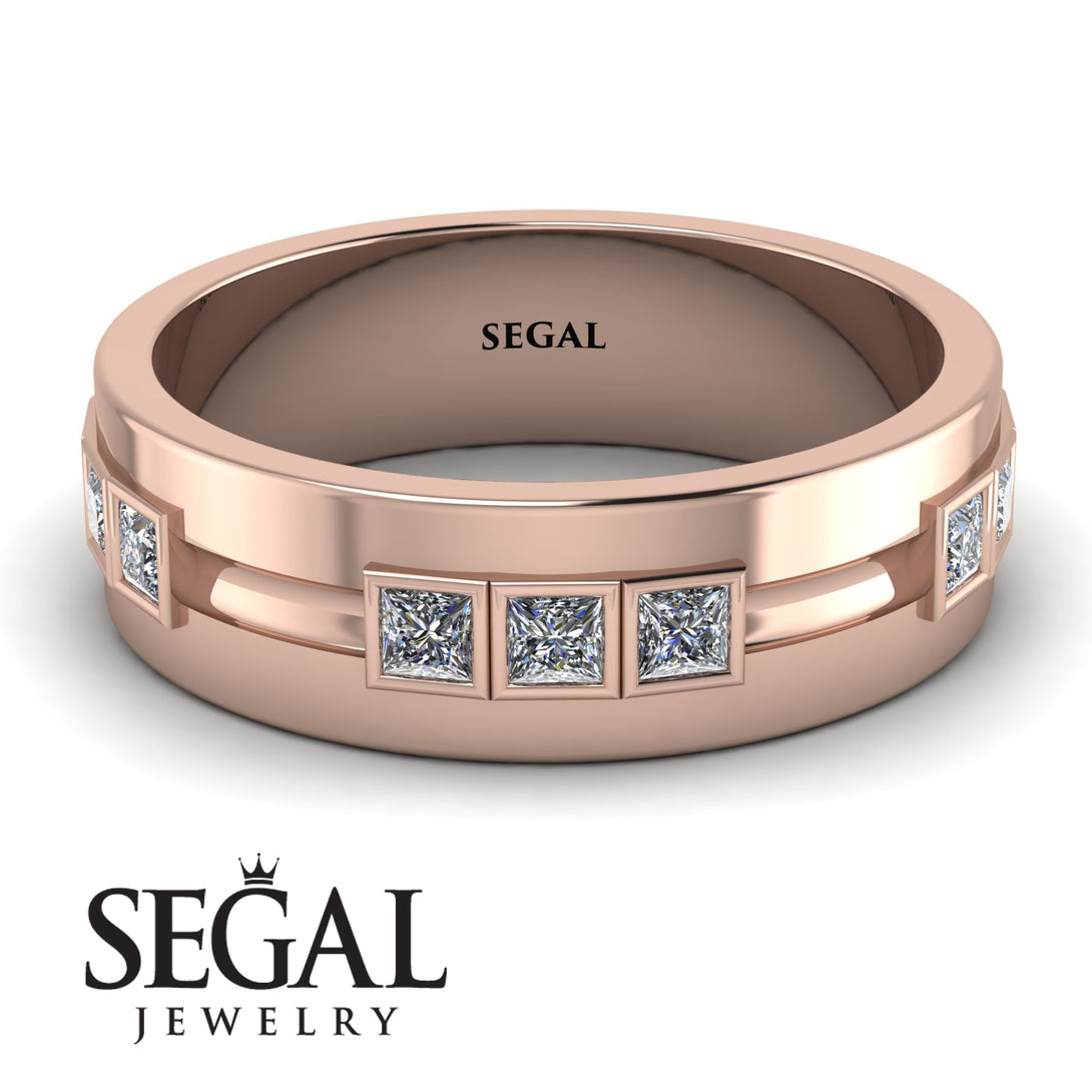 Glamorous Princess Diamond Wedding Ring - Samuel No. 2