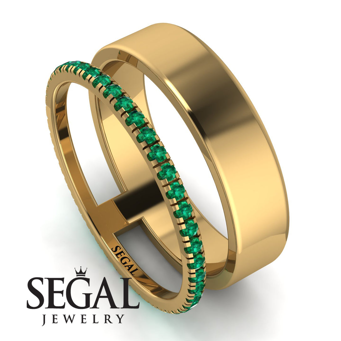 Golden Ratio Emerald Band - Isabel No. 4