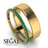 Golden Ratio Emerald Band - Isabel No. 4