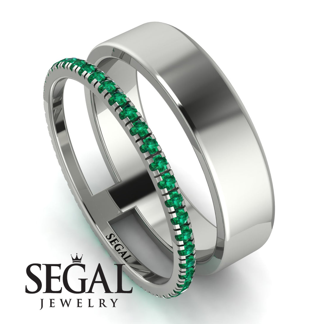 Golden Ratio Emerald Band - Isabel No. 6