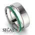 Golden Ratio Emerald Band - Isabel No. 6