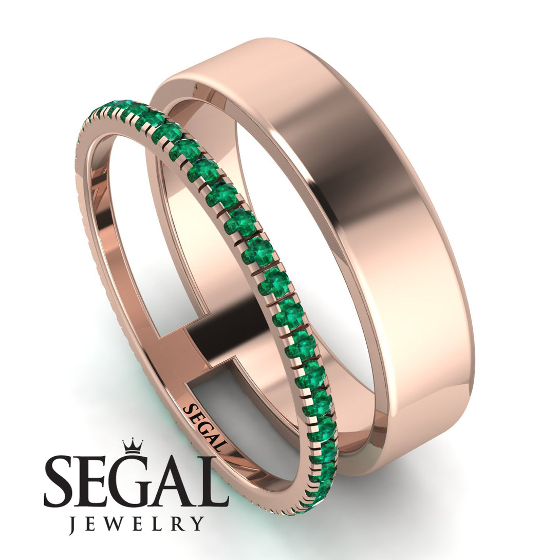 Golden Ratio Emerald Band - Isabel No. 5