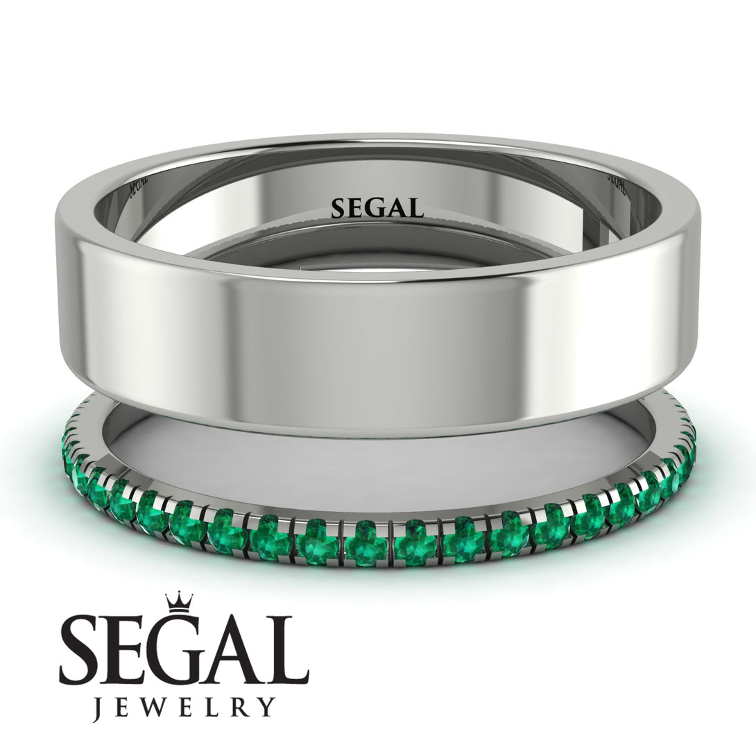 Golden Ratio Emerald Band - Isabel No. 6