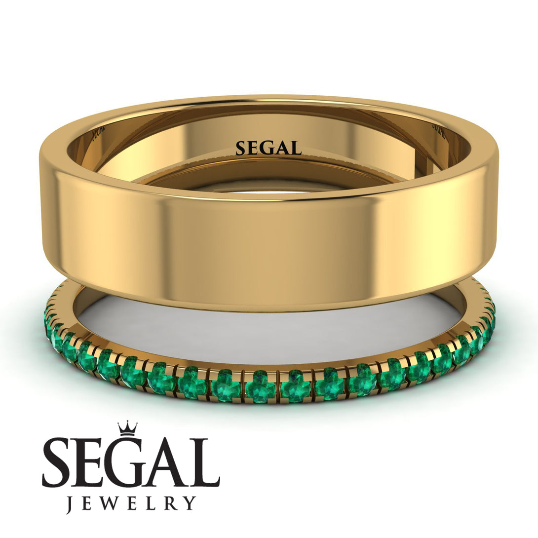 Golden Ratio Emerald Band - Isabel No. 4