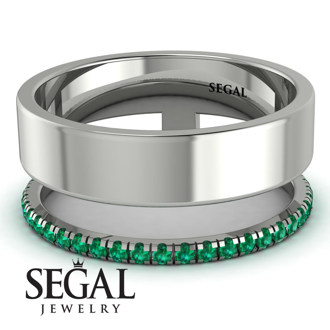 Golden Ratio Emerald Band - Isabel No. 6