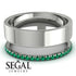Golden Ratio Emerald Band - Isabel No. 6