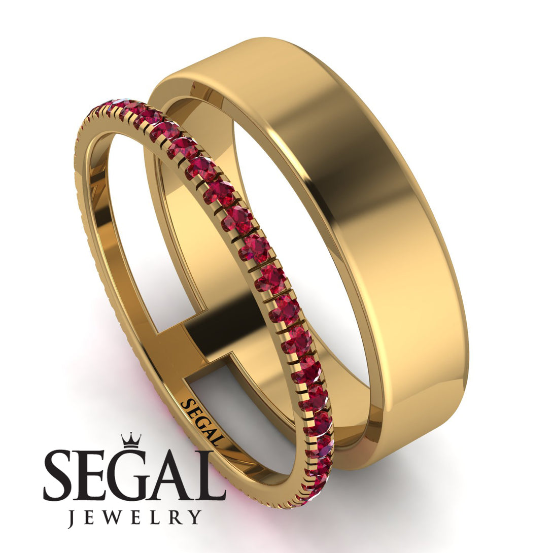 Golden Ratio Ruby Band - Isabel No. 10