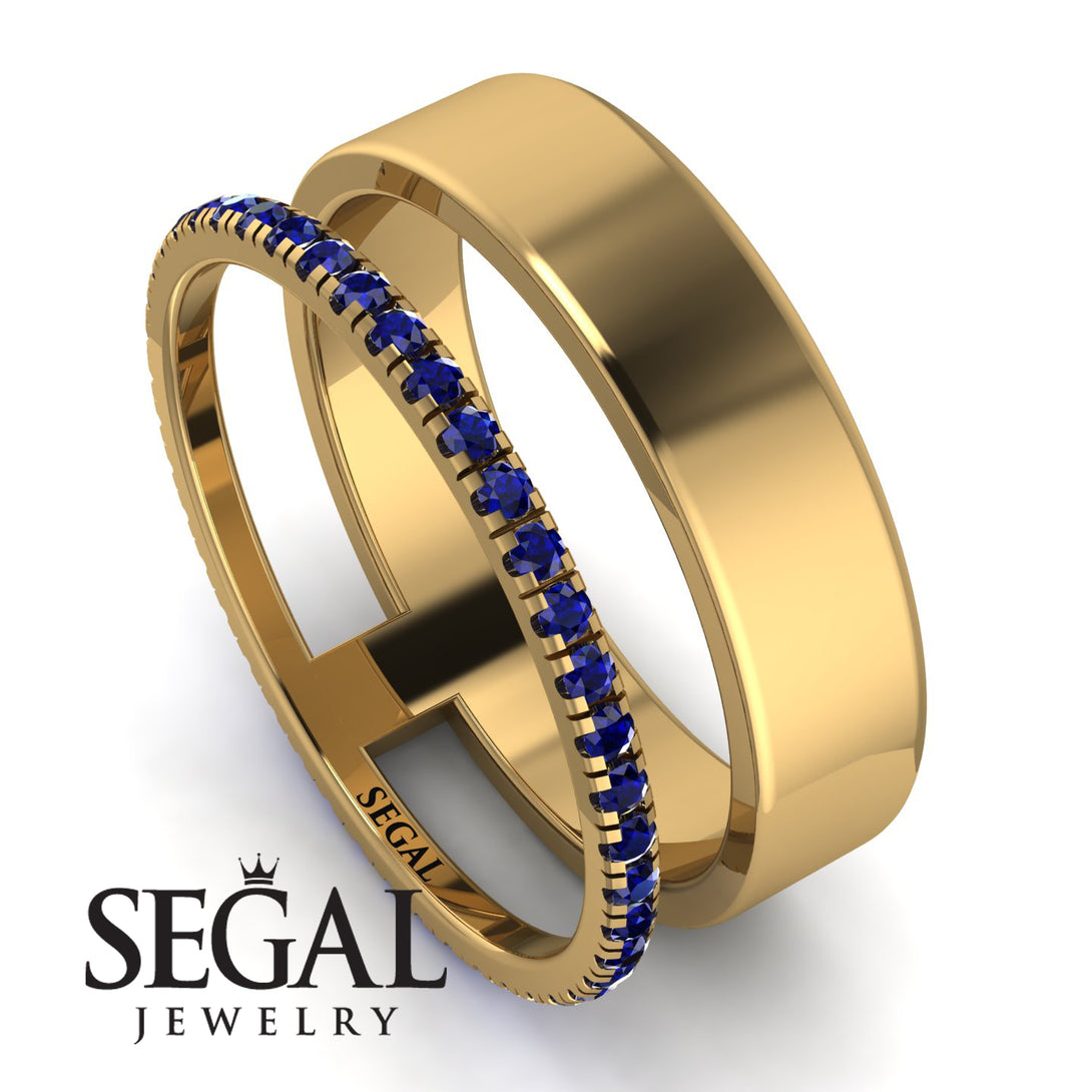Golden Ratio Sapphire Band - Isabel No. 13