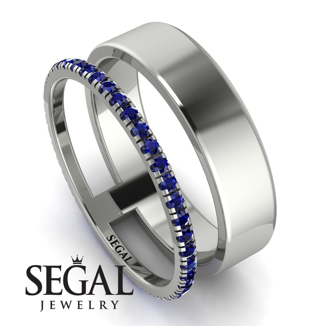 Golden Ratio Sapphire Band - Isabel No. 15