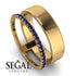 Golden Ratio Sapphire Band - Isabel No. 13